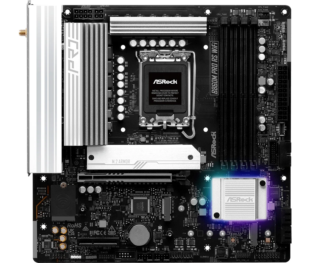 ASRock B860M Pro RS WiFi Motherboard - Image 2
