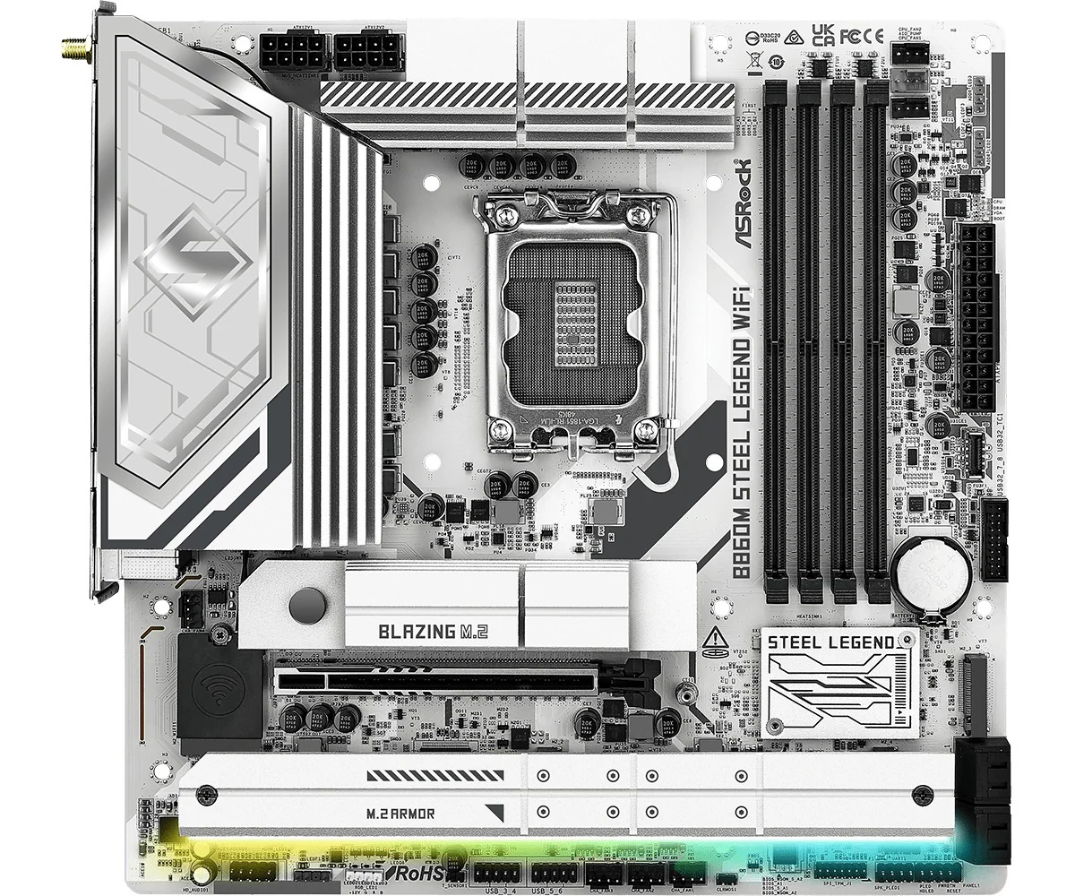 ASRock B860M Steel Legend WiFi Motherboard - Image 3