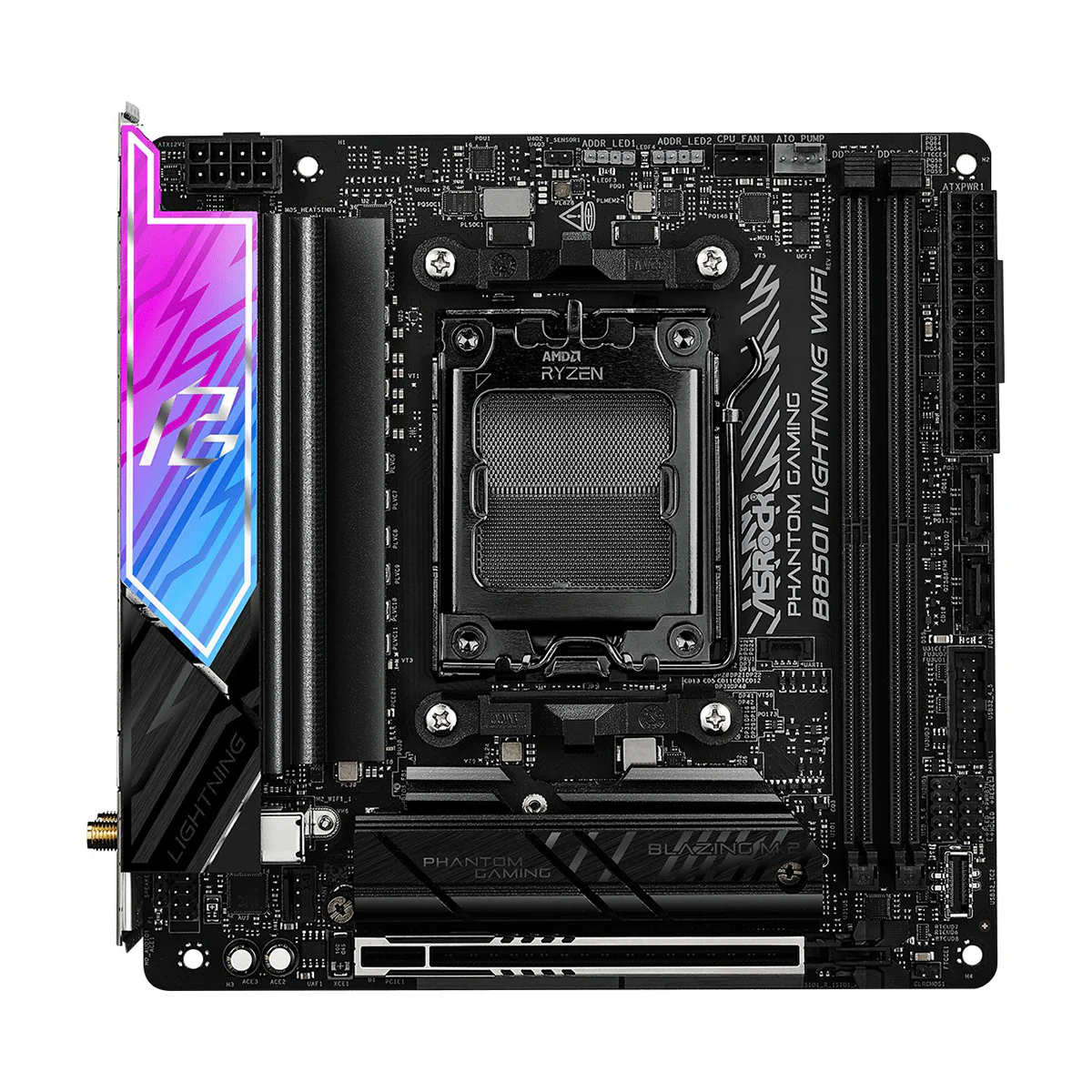 ASRock Phantom Gaming B850I Lightning WiFi DDR5 AMD Motherboard - Image 3
