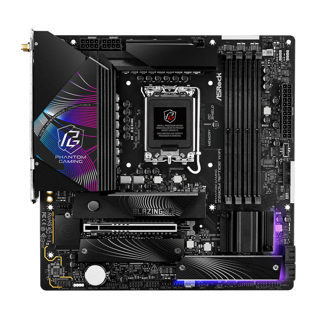 Asrock Phantom Gaming Z890M Riptide Wifi Intel Motherboard