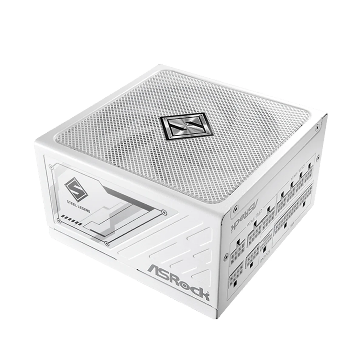 ASRock Steel Legend SL-1000GW 1000W 80+ Gold & Cybenetics Platinum ATX 3.1 PCIe 5.1 Full Modular Power Supply (White) - Image 2