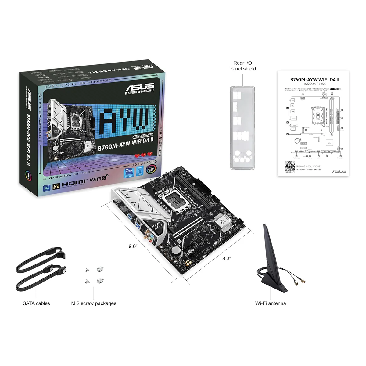 ASUS B760M-AYW WiFi DDR4 Intel Motherboard - Image 10