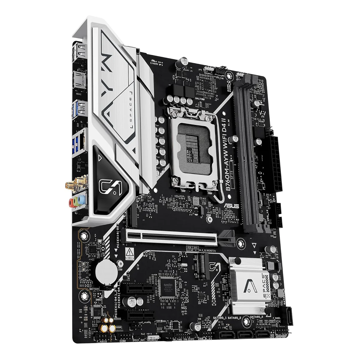 ASUS B760M-AYW WiFi DDR4 Intel Motherboard - Image 3