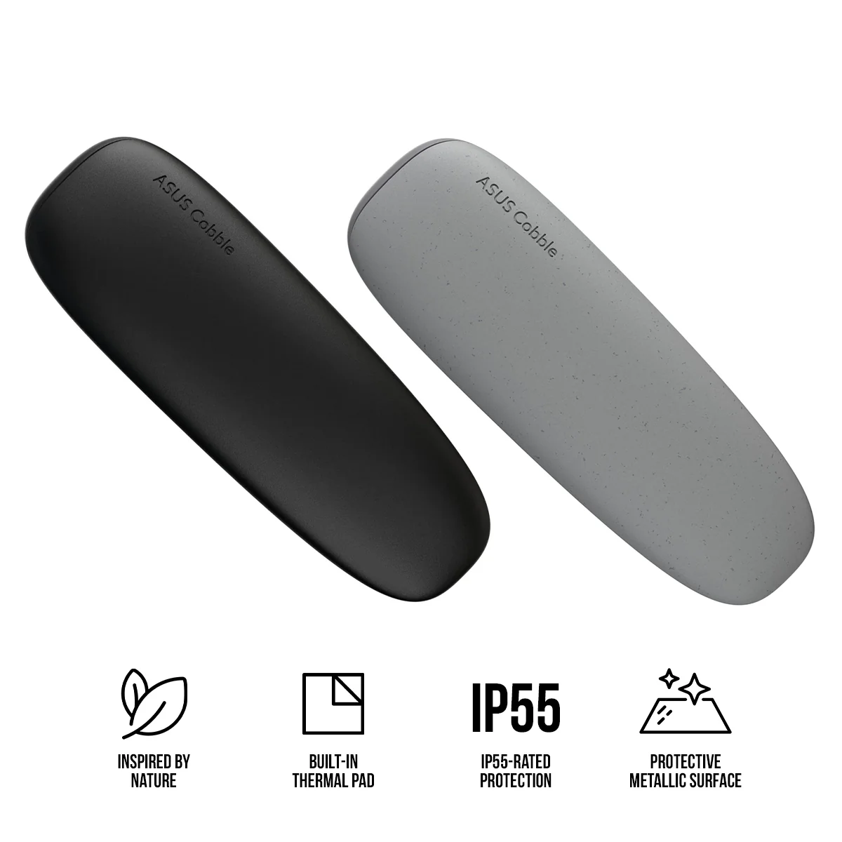 Asus Cobble USB 3.2 Gen 2 Type-C SSD Enclosure (Black, Gray)