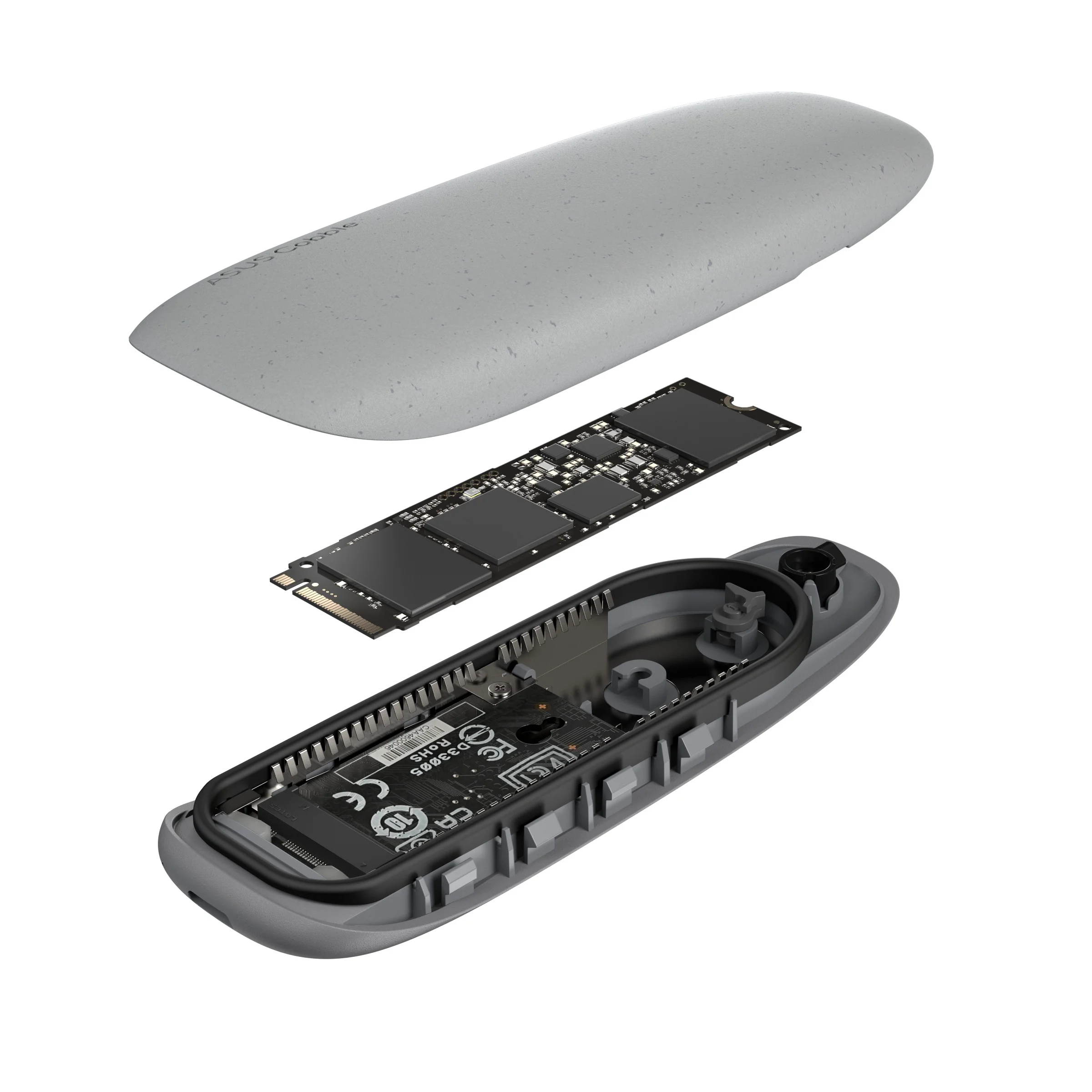 Asus Cobble USB 3.2 Gen 2 Type-C SSD Enclosure (Black, Gray) - Image 17