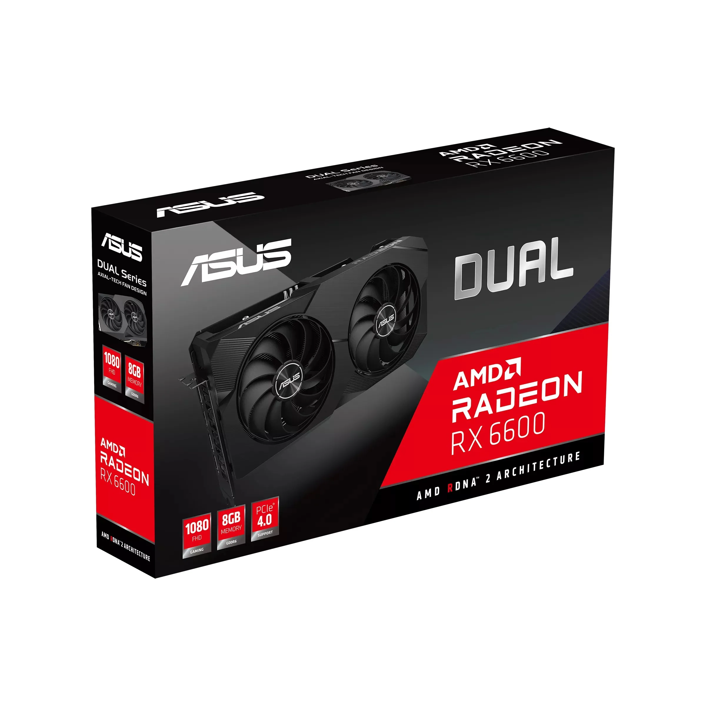 Asus Dual AMD Radeon RX 6600 V2 8GB GDDR6 PCIE 4.0 Gaming Graphics Card - Image 6