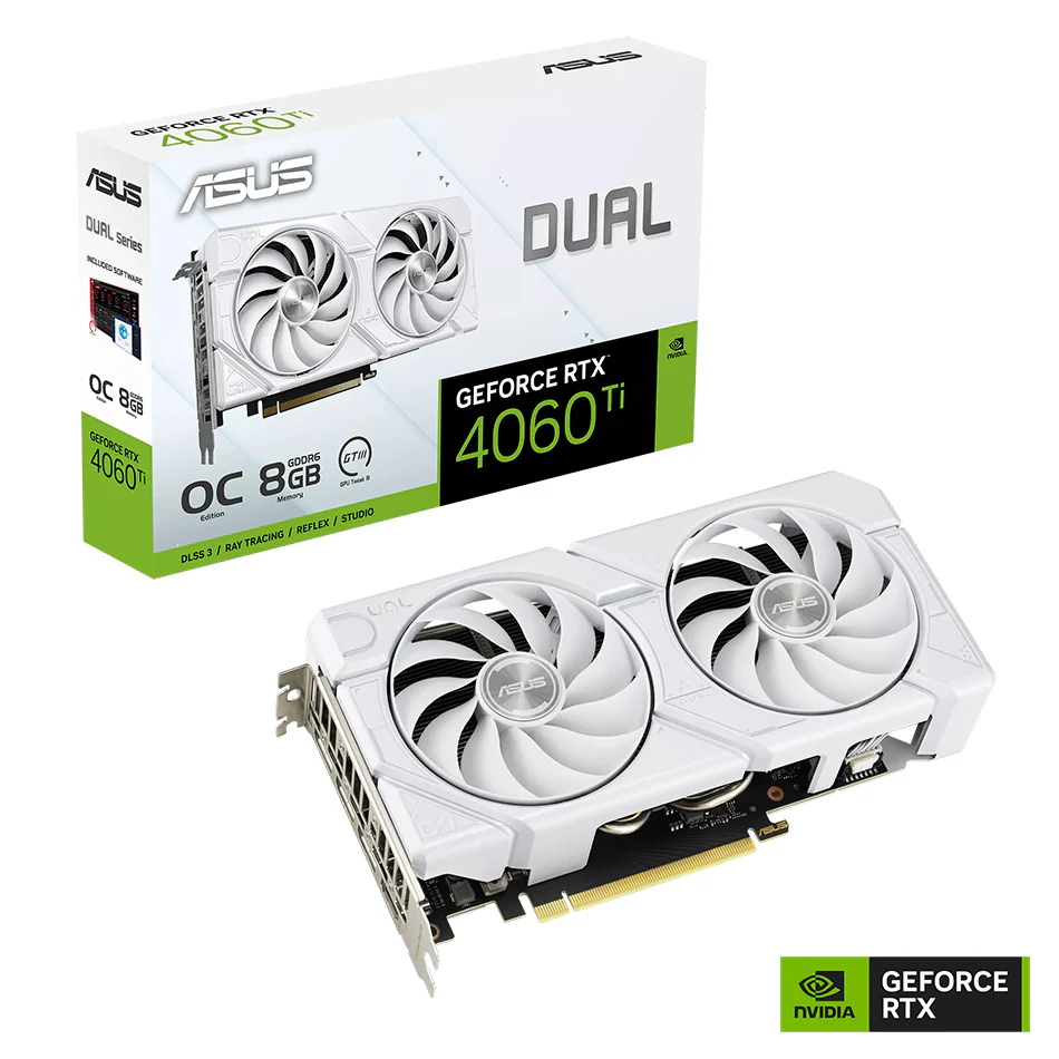 Asus Dual GeForce RTX 4060 Ti Evo OC 8GB GDDR6 Graphics Card (White) - Image 16
