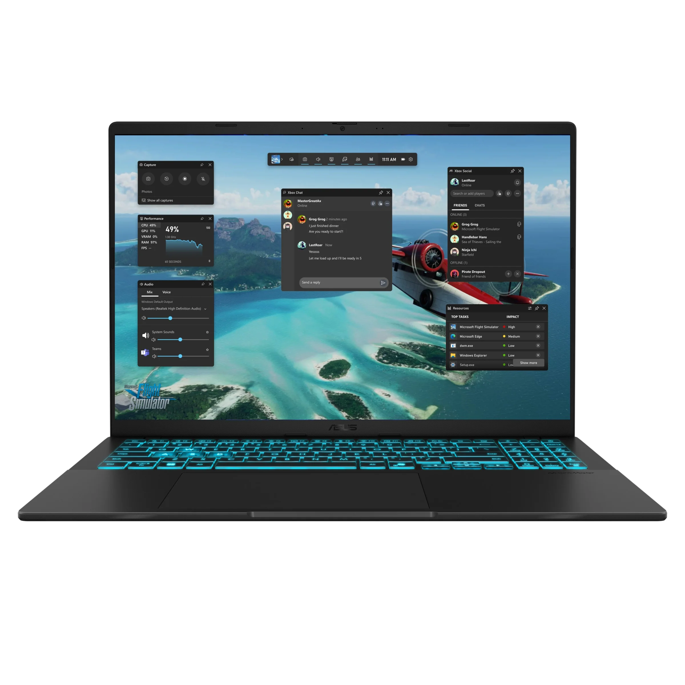 Asus Gaming V16 V3607VU-RP076W Laptop (Black) |16" WUXGA (1920x1200) 144Hz | Intel Core 5 210H | 8GB RAM | 512GB SSD | RTX 4050 | Windows 11 Home | Asus Backpack - Image 2