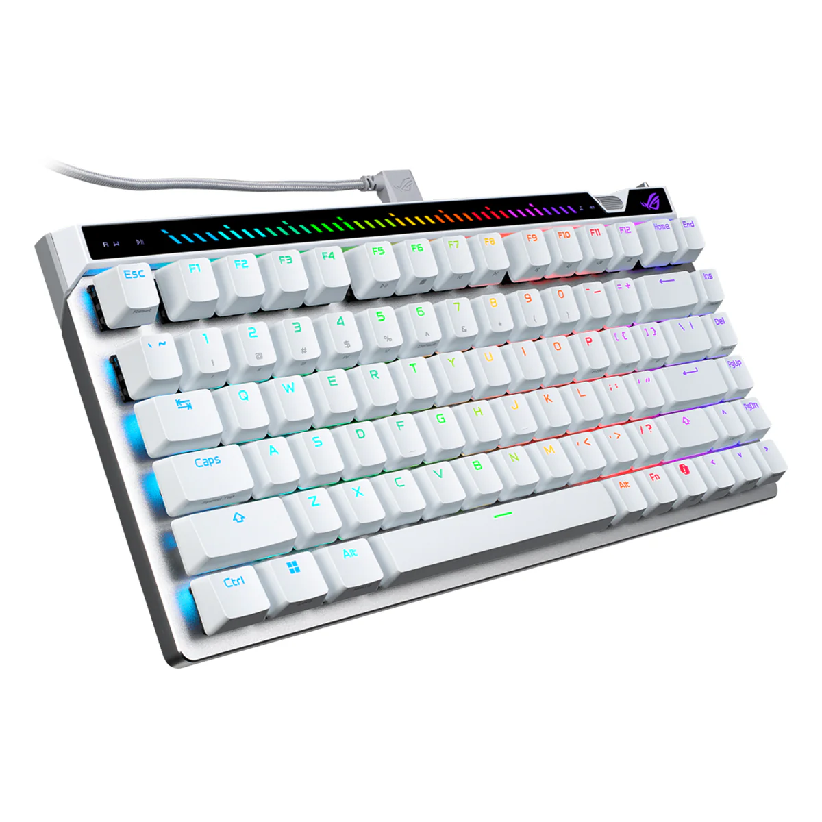 ASUS M705 ROG Falchion Ace 75HE 75% Wired Analog Gaming Keyboard (ROG HFX V2 Magnetic Switch, ROG HFX V2X Magnetic Switch) (White) - Image 6