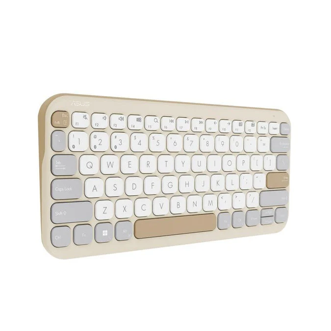 Asus Marshmallow KW100 Wireless Keyboard (Oat Milk) - Image 4