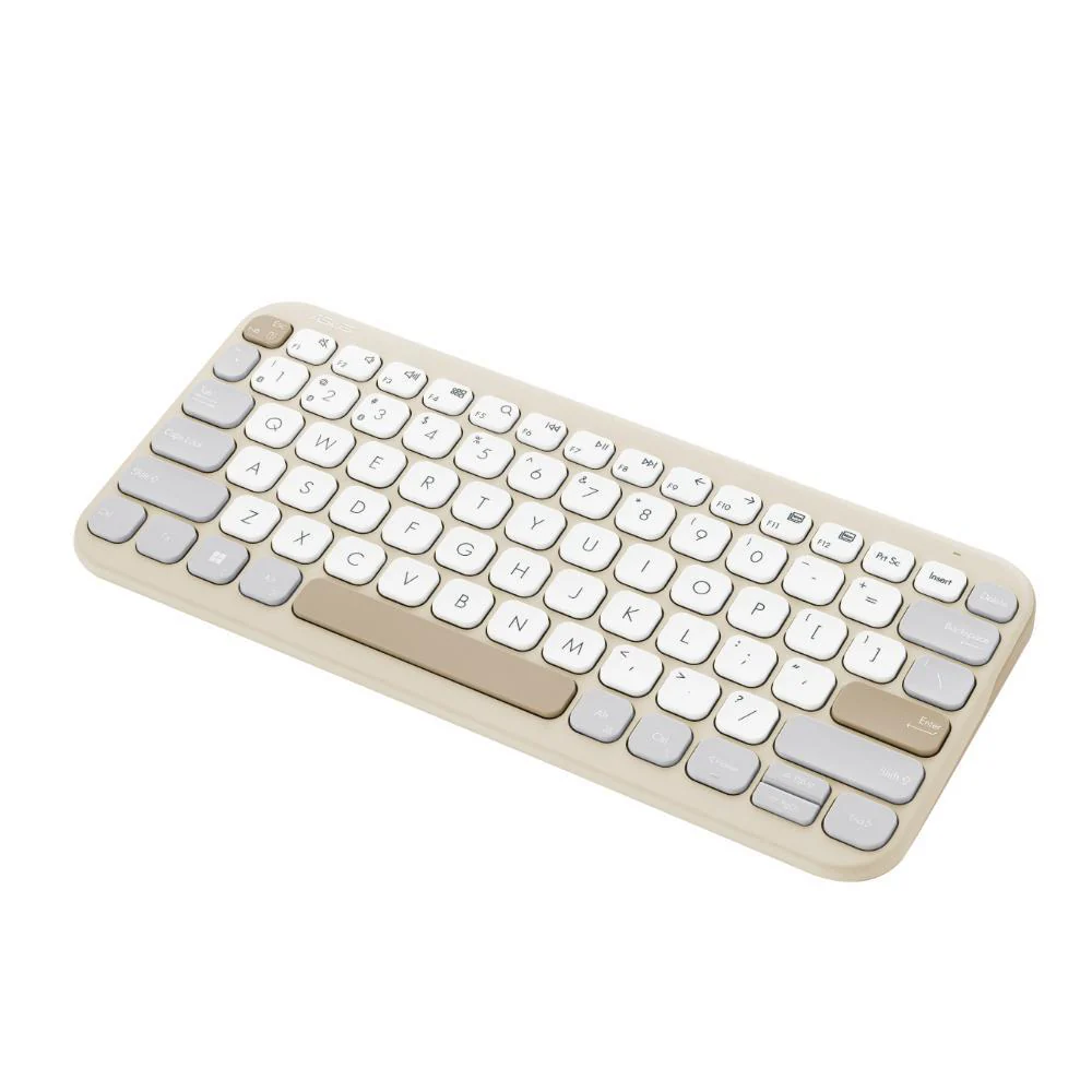 Asus Marshmallow KW100 Wireless Keyboard (Oat Milk) - Image 5