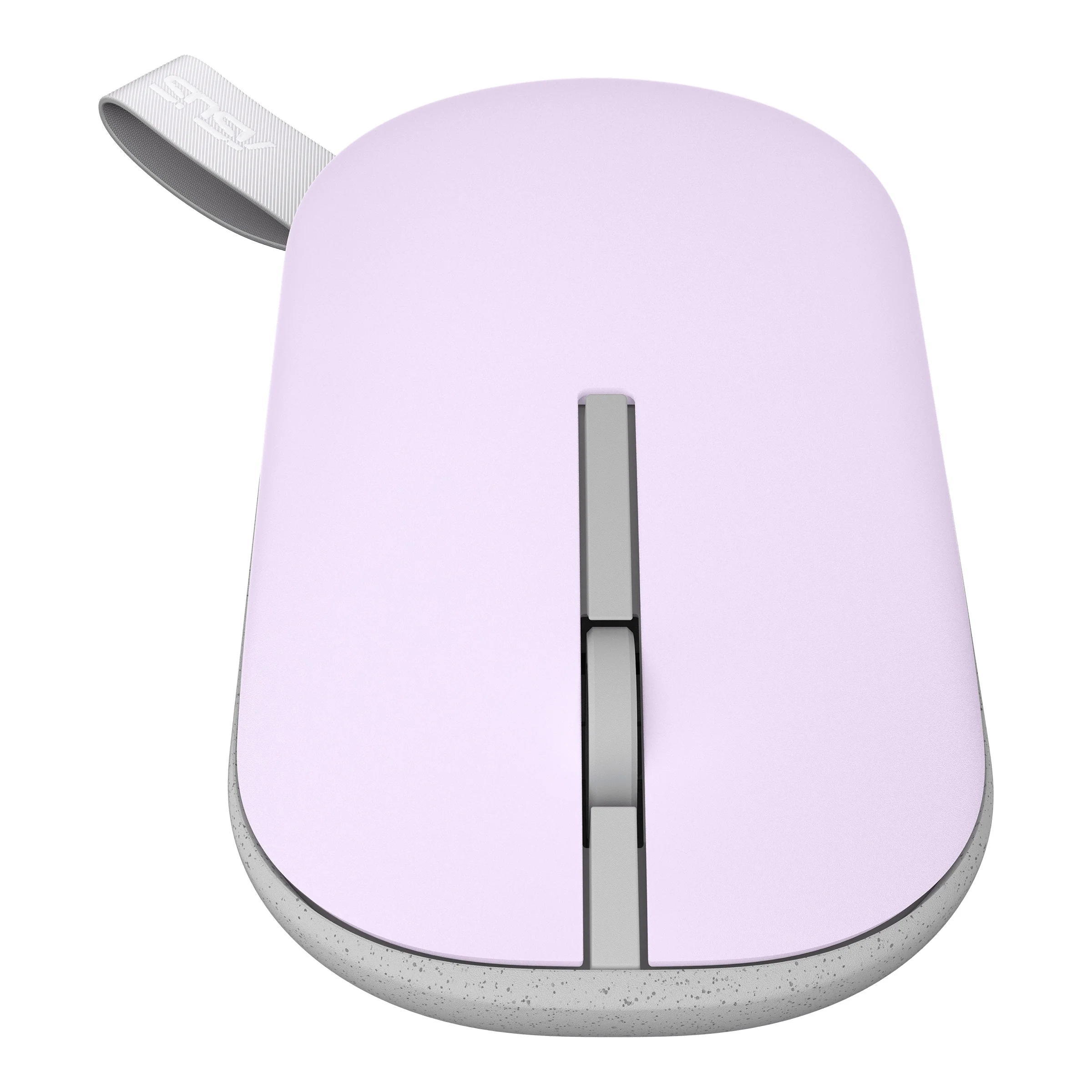 Asus Marshmallow MD100 Portable Wireless Mouse (Mist Purple) + Brave Green Cover - Image 3