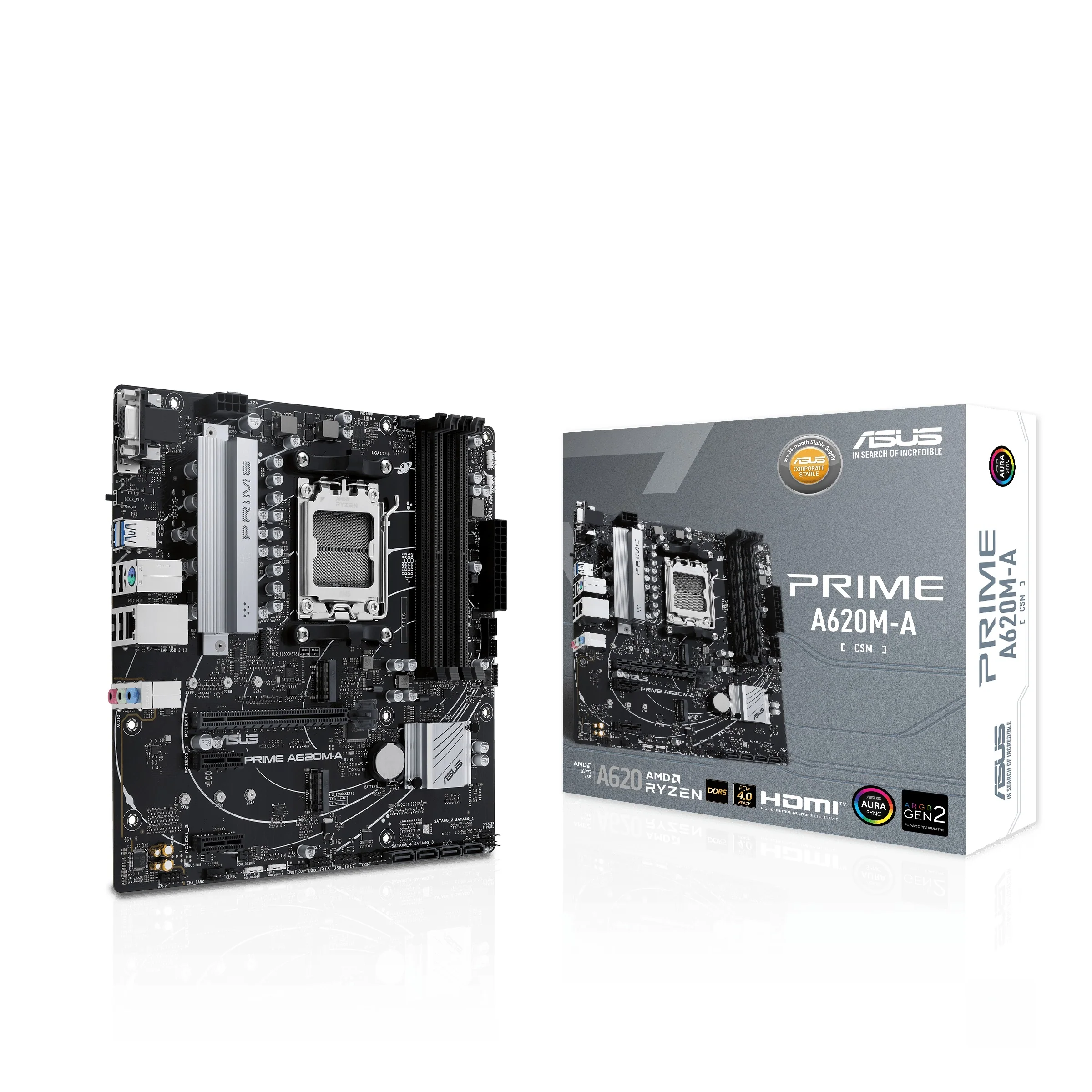 Asus Prime A620M-A-CSM AMD AM5 Motherboard - Image 6