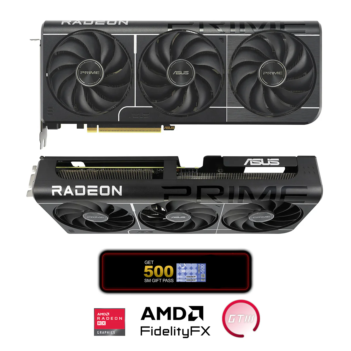 Asus Prime AMD Radeon RX 9060 XT OC 16GB GDDR6 Graphics Card