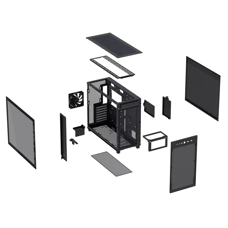 Asus Prime AP303 Tempered Glass Panel ATX PC Case (Black, White) - Image 18