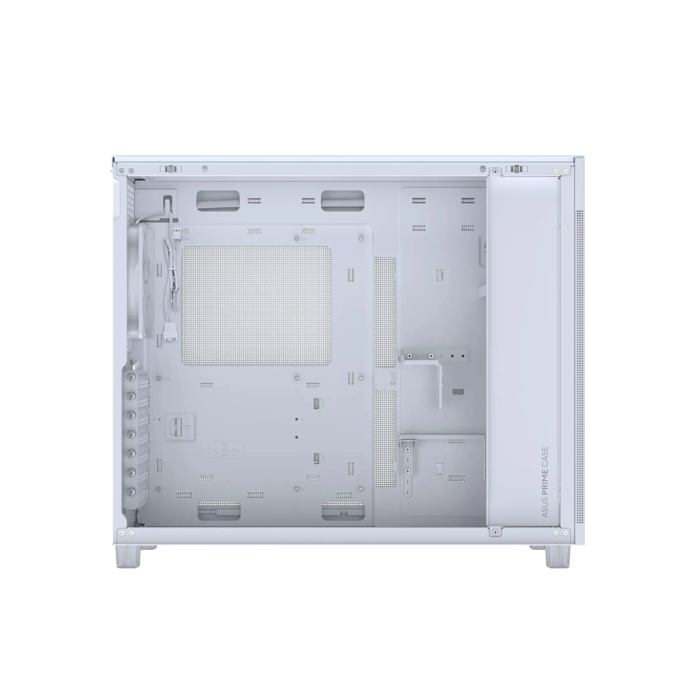 Asus Prime AP303 Tempered Glass Panel ATX PC Case (Black, White) - Image 25