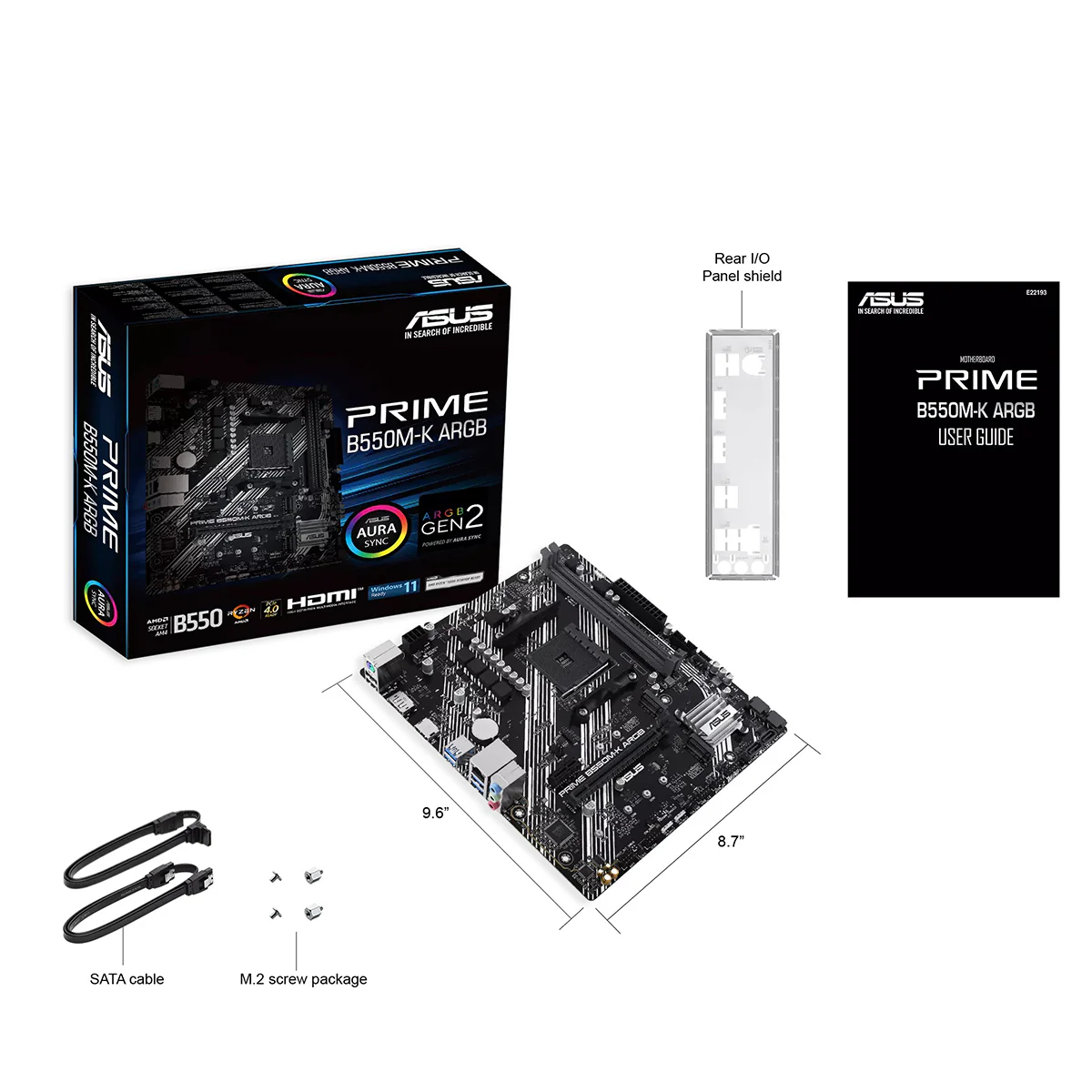 ASUS Prime B550M-K ARGB AM4 Motherboard - Image 7