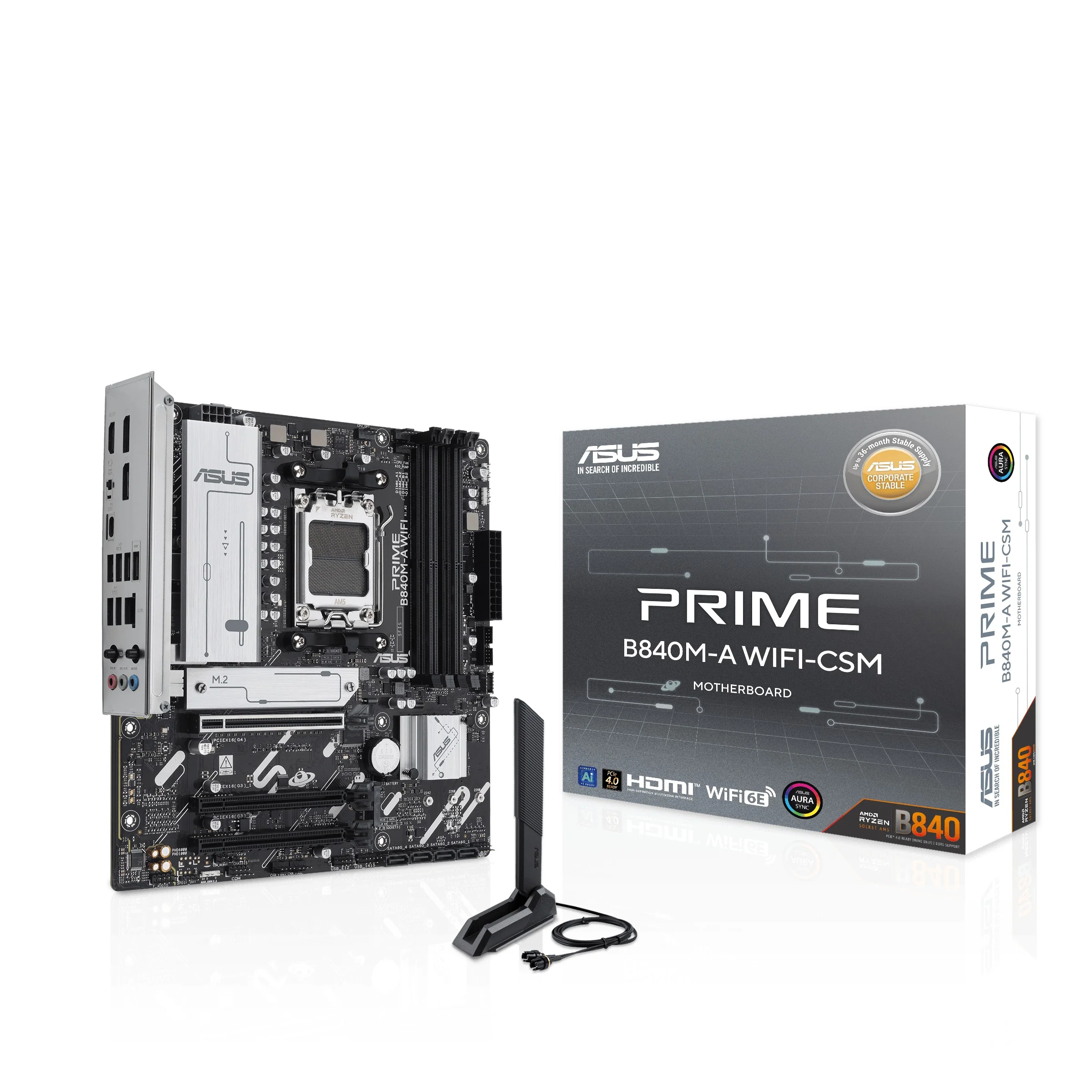 Asus Prime B840M-A WiFi-CSM AM5 DDR5 Motherboard - Image 6