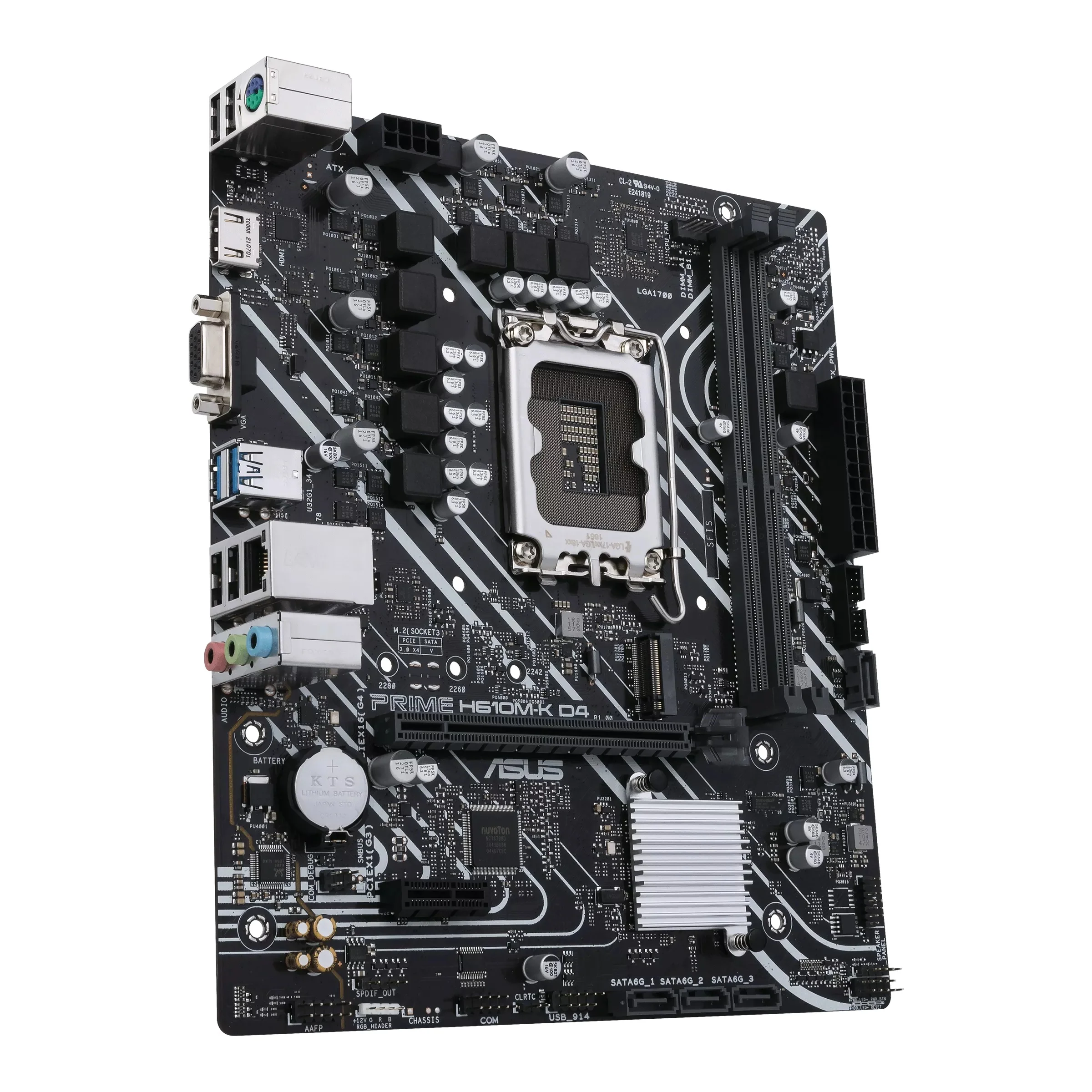 Asus Prime H610M-K D4-CSM DDR4 Motherboard - Image 4