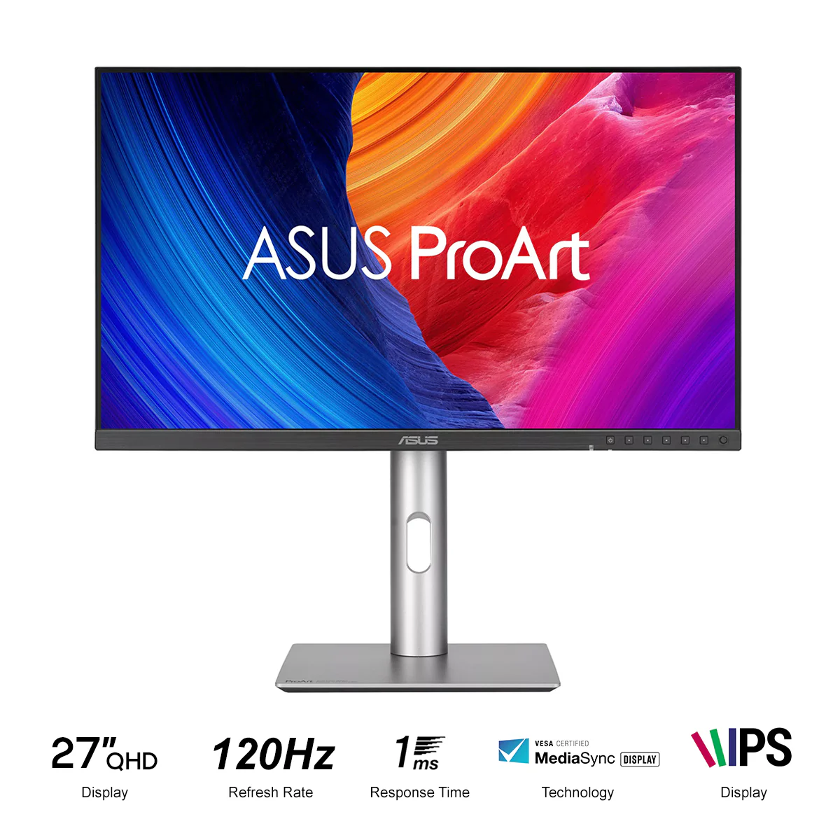 Asus Proart Display QHD PA278QGV 27" (2560x1440) 120Hz 5ms(GTG) IPS Professional Monitor with Height/ Tilt/ Swivel/ Pivot Adjustment