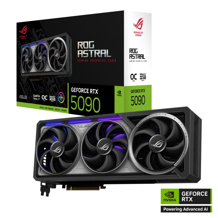 Asus ROG Astral Geforce RTX 5090 OC 32GB GDDR7 Gaming Graphics Card + Asus ROG Thor 1000W Platinum III Gaming Power Supply Bundle - Image 16