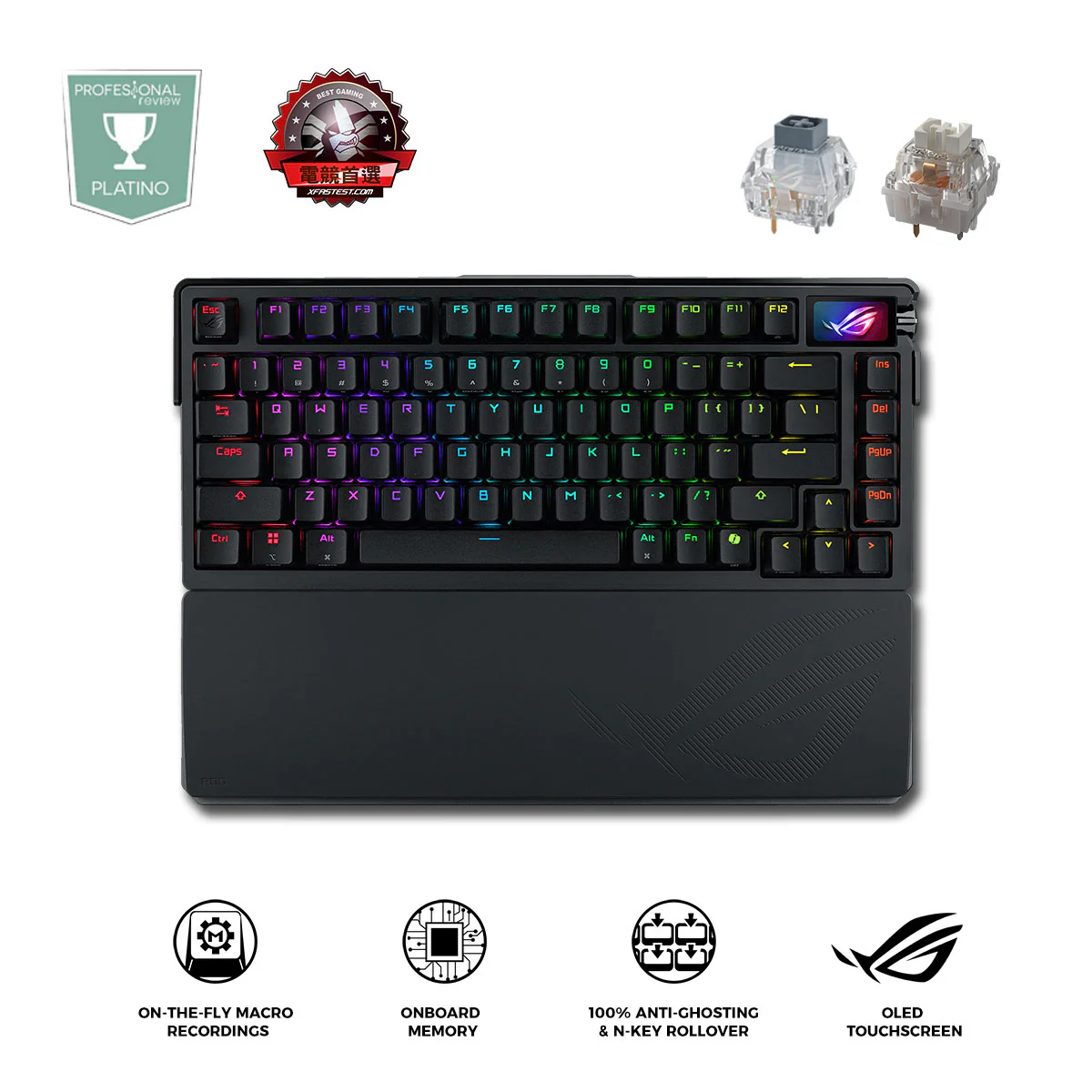 Asus ROG M702 Azoth Extreme Tri-Mode Mechanical Gaming Keyboard (ROG NX Storm Switch, ROG NX Snow Switch)