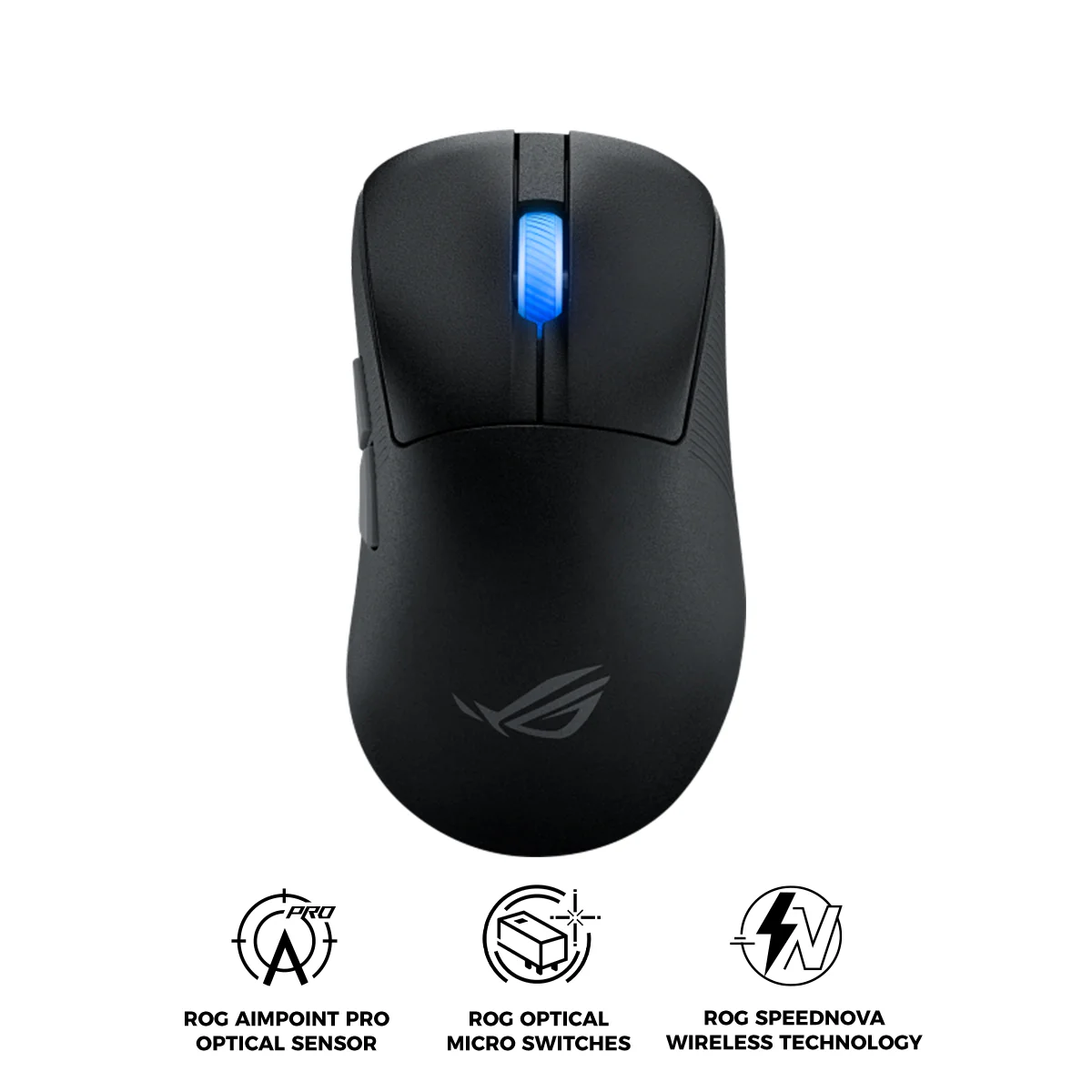 Asus ROG P714 Keris II Ace Wireless Gaming Mouse (Black, White) - Image 2