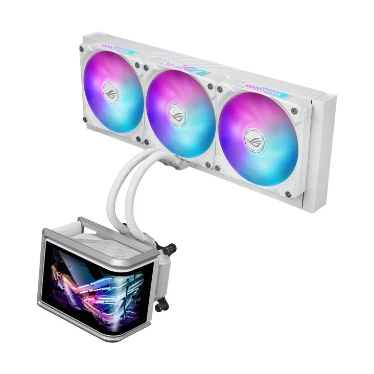 Asus ROG RYUO IV SLC 360 ARGB CPU Liquid Cooler (White) - Image 2
