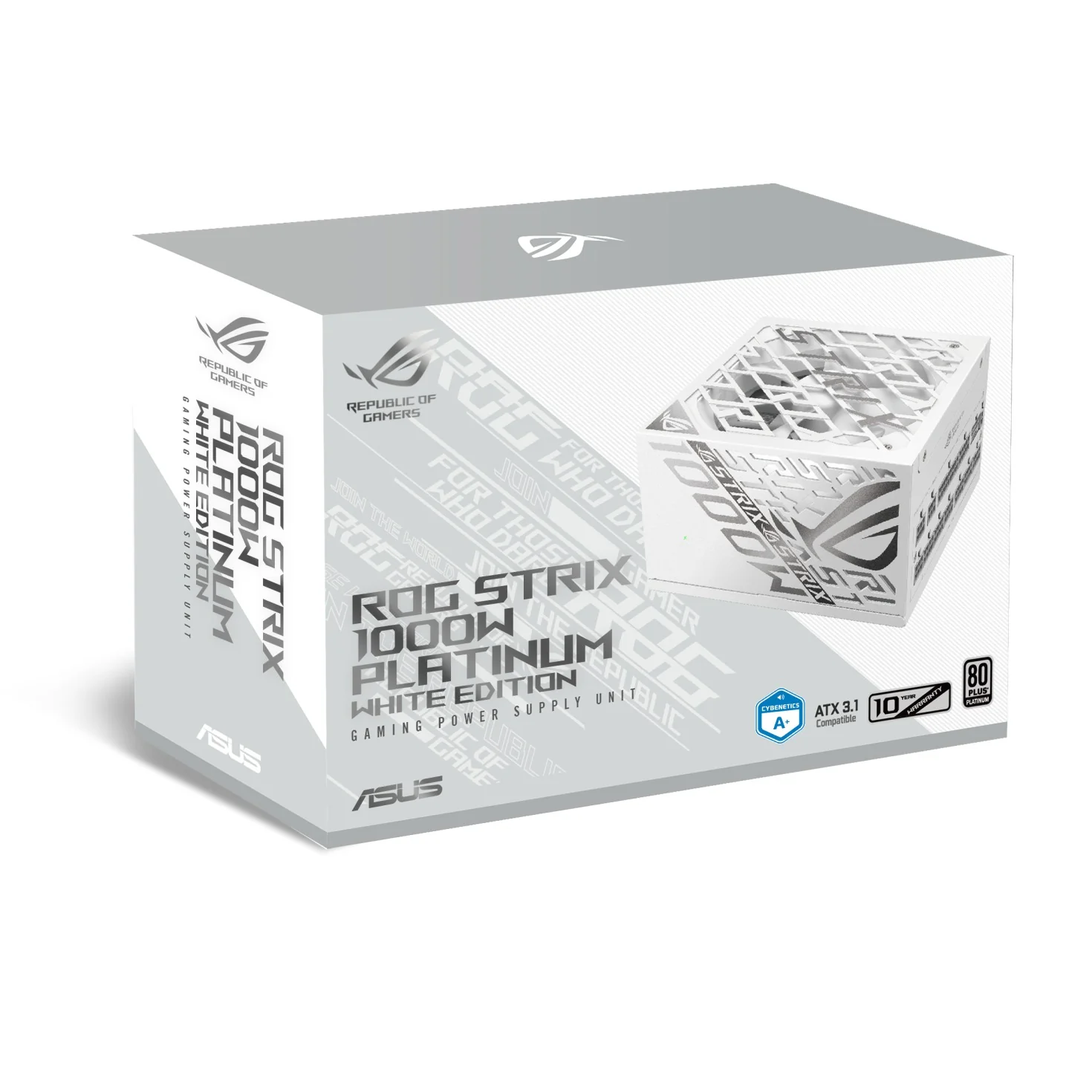 Asus ROG Strix 1000W Platinum PCIe 5.0 ATX 3.1 Gaming Power Supply (White) - Image 16