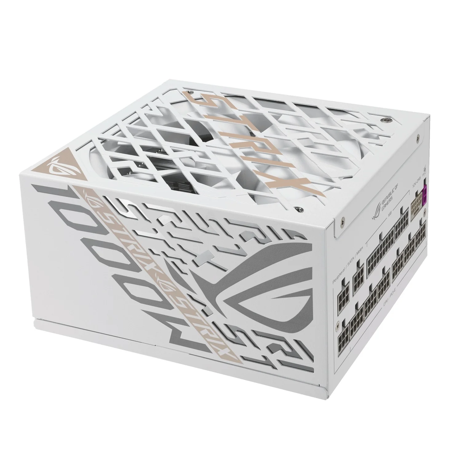 Asus ROG Strix 1000W Platinum PCIe 5.0 ATX 3.1 Gaming Power Supply (White) - Image 4