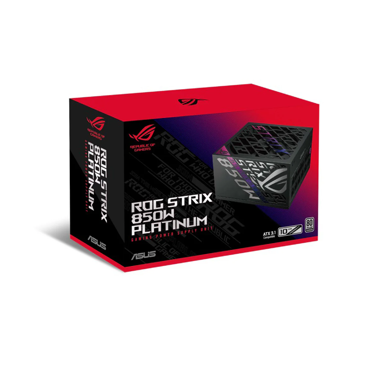 Asus ROG Strix 850W Platinum PCIe 5.0 ATX 3.1 Gaming Power Supply - Image 3
