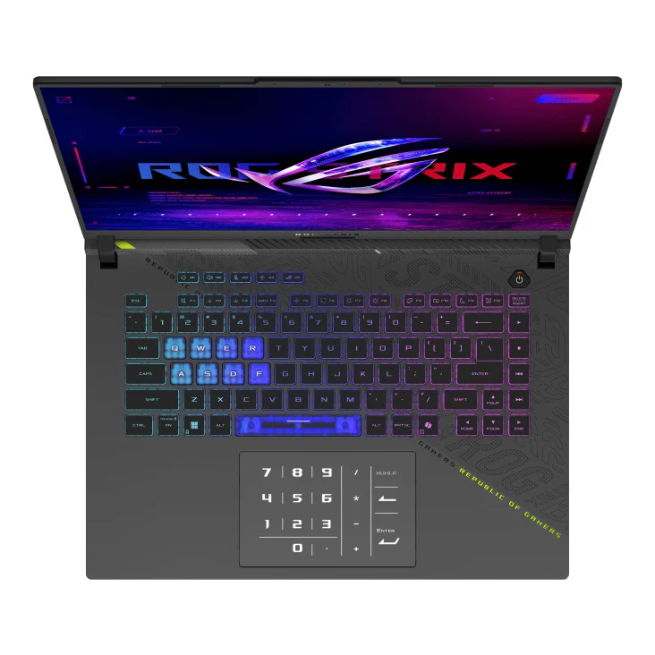 Asus ROG Strix G16 G614PP-RV078WSM Gaming Laptop (Eclipse Gray) | 16" FHD+ (1920x1200) | Ryzen 9 8940HX | 16GB RAM | 1TB SSD | RTX 5070 | Windows 11 Home | MS Office Home 2024 + MS 365 Basic + ROG Impact Gaming Mouse + ROG Backpack - Image 3