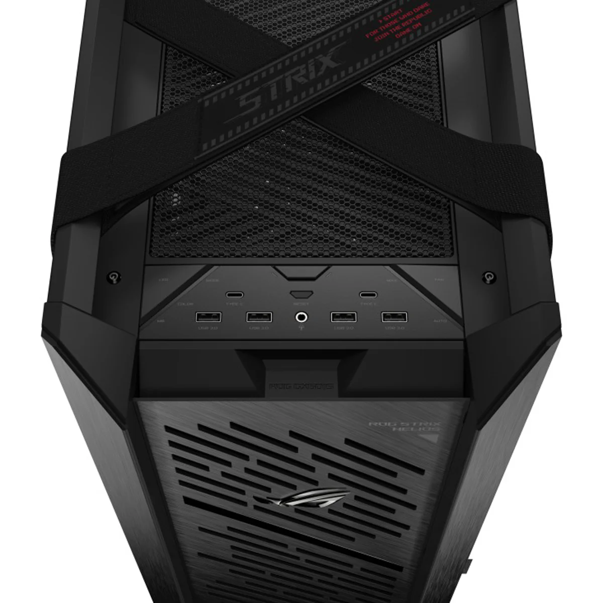 Asus ROG Strix Helios II GX601S EATX Mid-Tower PC Gaming Case with Dual Tempered Glass Side Panels (Black, White) - Image 12