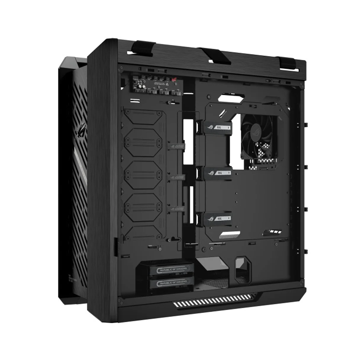 Asus ROG Strix Helios II GX601S EATX Mid-Tower PC Gaming Case with Dual Tempered Glass Side Panels (Black, White) - Image 15