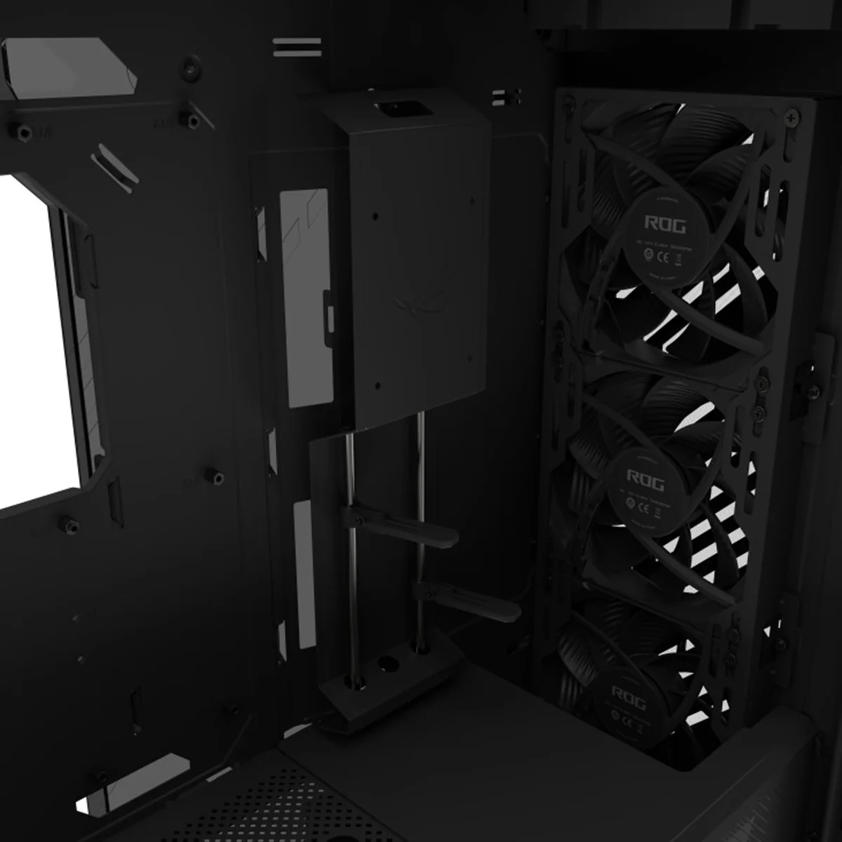Asus ROG Strix Helios II GX601S EATX Mid-Tower PC Gaming Case with Dual Tempered Glass Side Panels (Black, White) - Image 17
