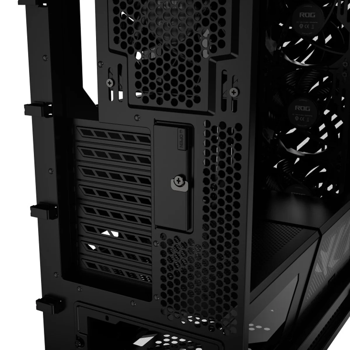 Asus ROG Strix Helios II GX601S EATX Mid-Tower PC Gaming Case with Dual Tempered Glass Side Panels (Black, White) - Image 18