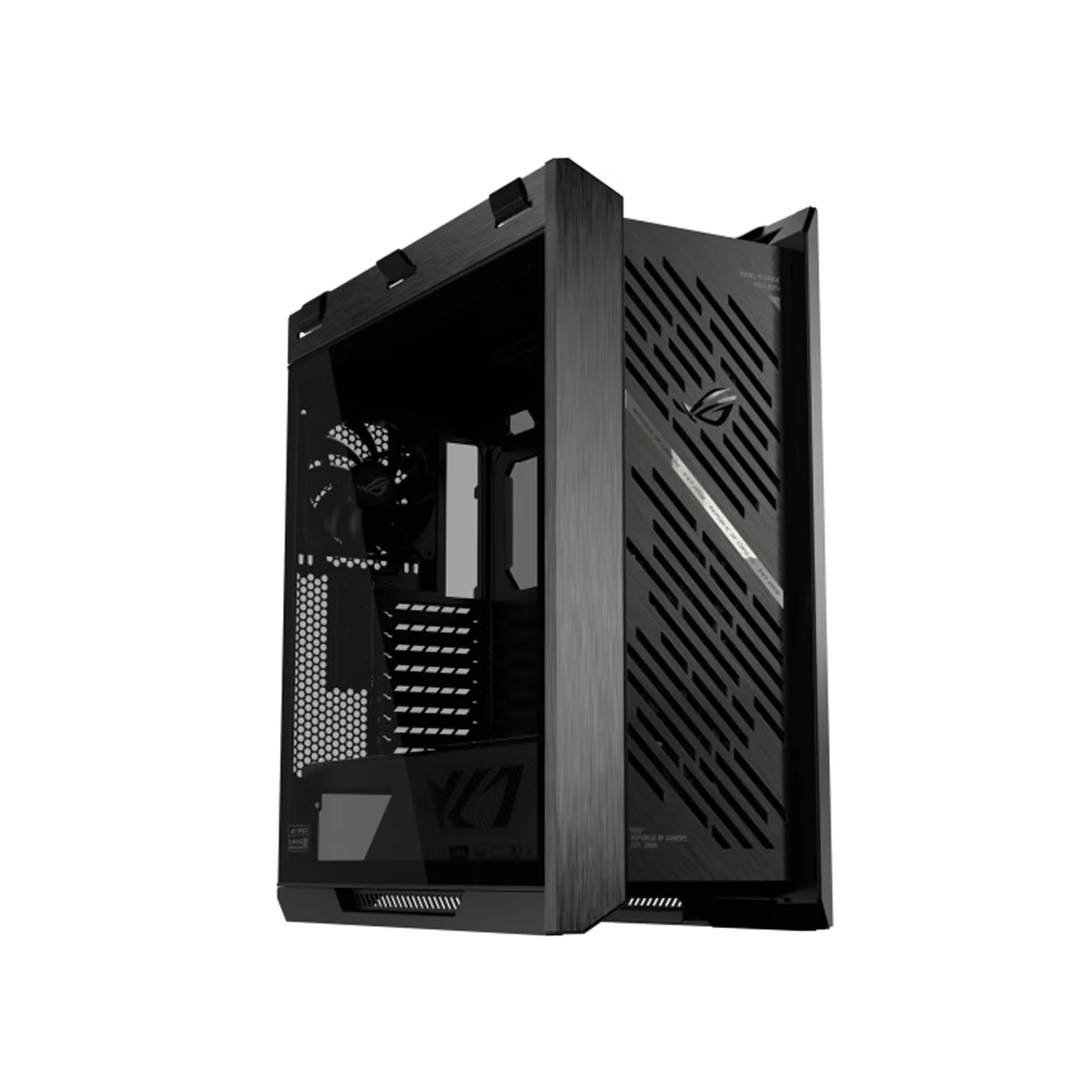 Asus ROG Strix Helios II GX601S EATX Mid-Tower PC Gaming Case with Dual Tempered Glass Side Panels (Black, White) - Image 2