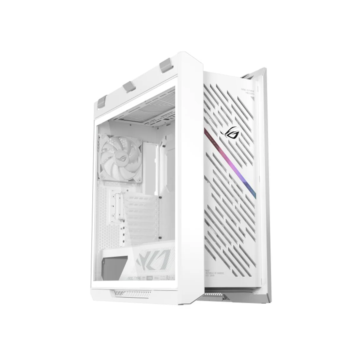 Asus ROG Strix Helios II GX601S EATX Mid-Tower PC Gaming Case with Dual Tempered Glass Side Panels (Black, White) - Image 23