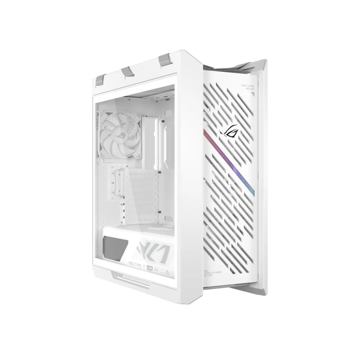 Asus ROG Strix Helios II GX601S EATX Mid-Tower PC Gaming Case with Dual Tempered Glass Side Panels (Black, White) - Image 24