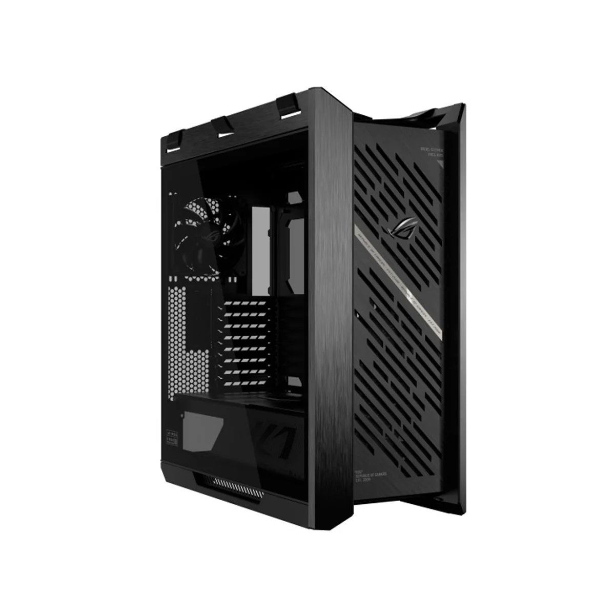 Asus ROG Strix Helios II GX601S EATX Mid-Tower PC Gaming Case with Dual Tempered Glass Side Panels (Black, White) - Image 3