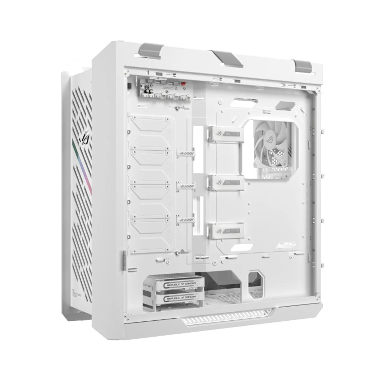 Asus ROG Strix Helios II GX601S EATX Mid-Tower PC Gaming Case with Dual Tempered Glass Side Panels (Black, White) - Image 36