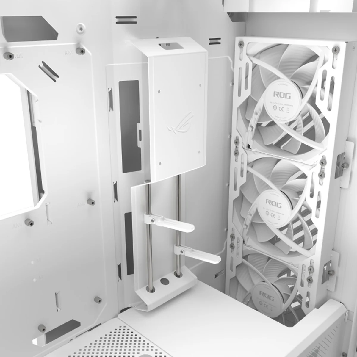 Asus ROG Strix Helios II GX601S EATX Mid-Tower PC Gaming Case with Dual Tempered Glass Side Panels (Black, White) - Image 38