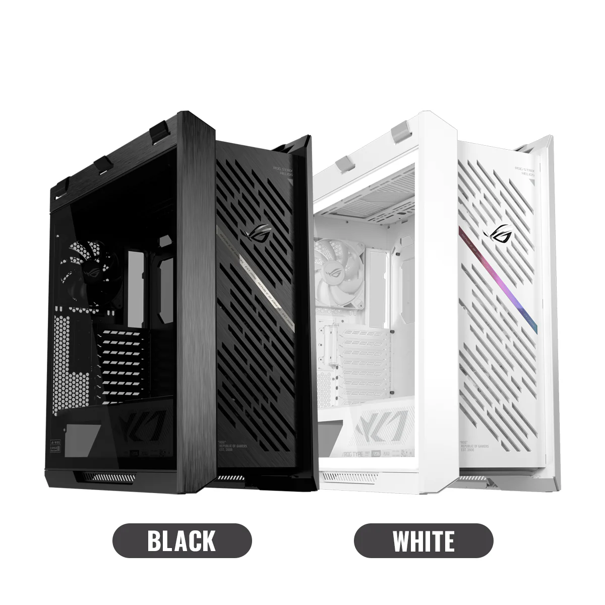 Asus ROG Strix Helios II GX601S EATX Mid-Tower PC Gaming Case with Dual Tempered Glass Side Panels (Black, White) - Image 45