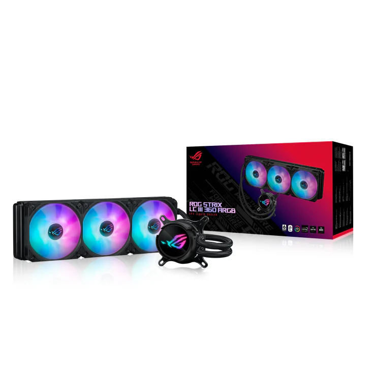 Asus ROG Strix LC III 360 RGB CPU Liquid Cooler (Black, White) - Image 8