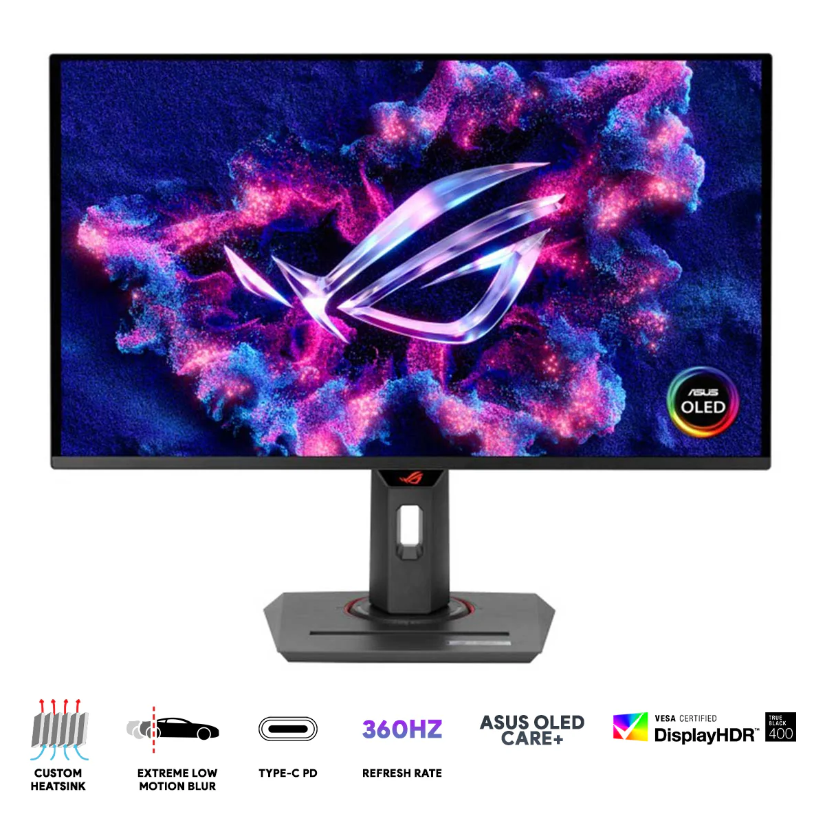 Asus ROG Strix OLED XG27ACDNG 26.5" QHD (2560X1440) 360Hz 0.03ms HDR Ultra Fast Gaming Monitor