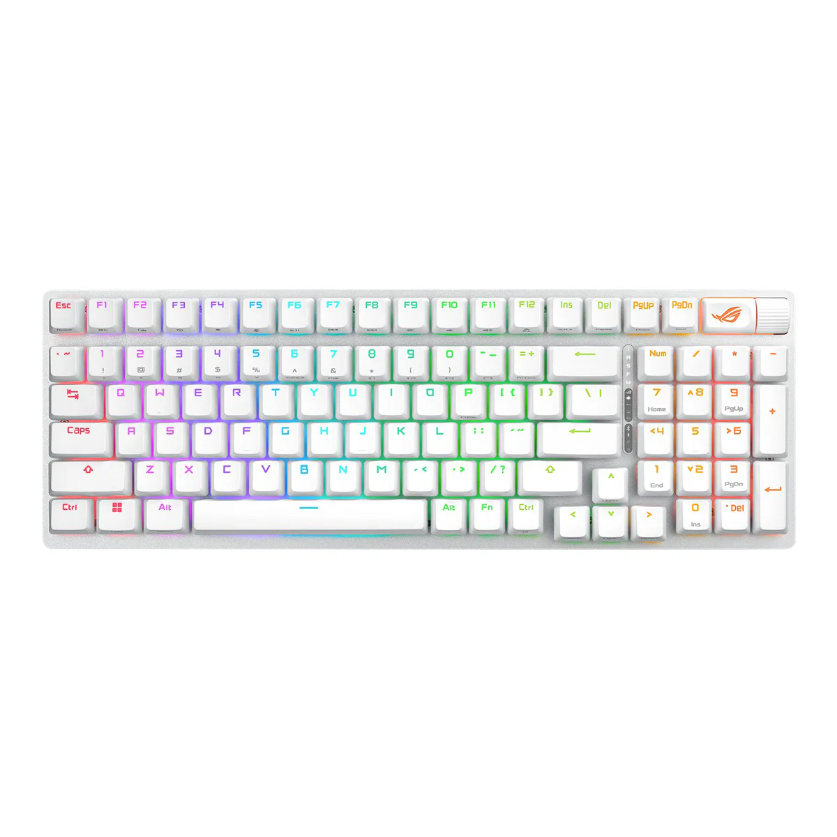 Asus ROG Strix Scope II 96 Wireless Mechanical Gaming Keyboard (White) (ROG NX Storm Switch, ROG NX Snow Switch) - Image 7