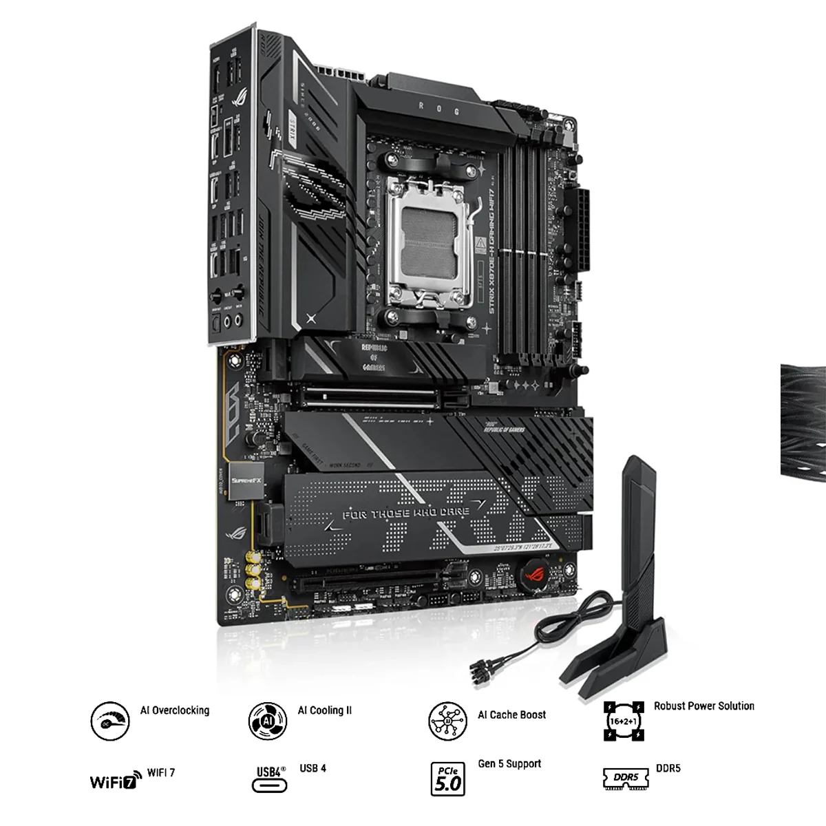 ASUS ROG Strix X870E-H Gaming WiFi7 Motherboard + G.Skill Flare X5 16GB (16GBx1) DDR5 6000 MT/s CL36-36-36-96 1.35V Intel XMP / AMD EXPO Desktop Memory (F5-6000J3636F16GX1-FX5) - Image 2
