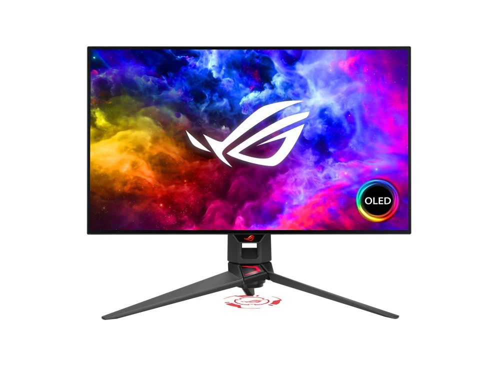 Asus ROG Swift OLED PG27AQDM 27" Gaming Monitor | Asus TUF-AX5400 Dual-Band WiFi 6 Gaming Router Bundle - Image 2