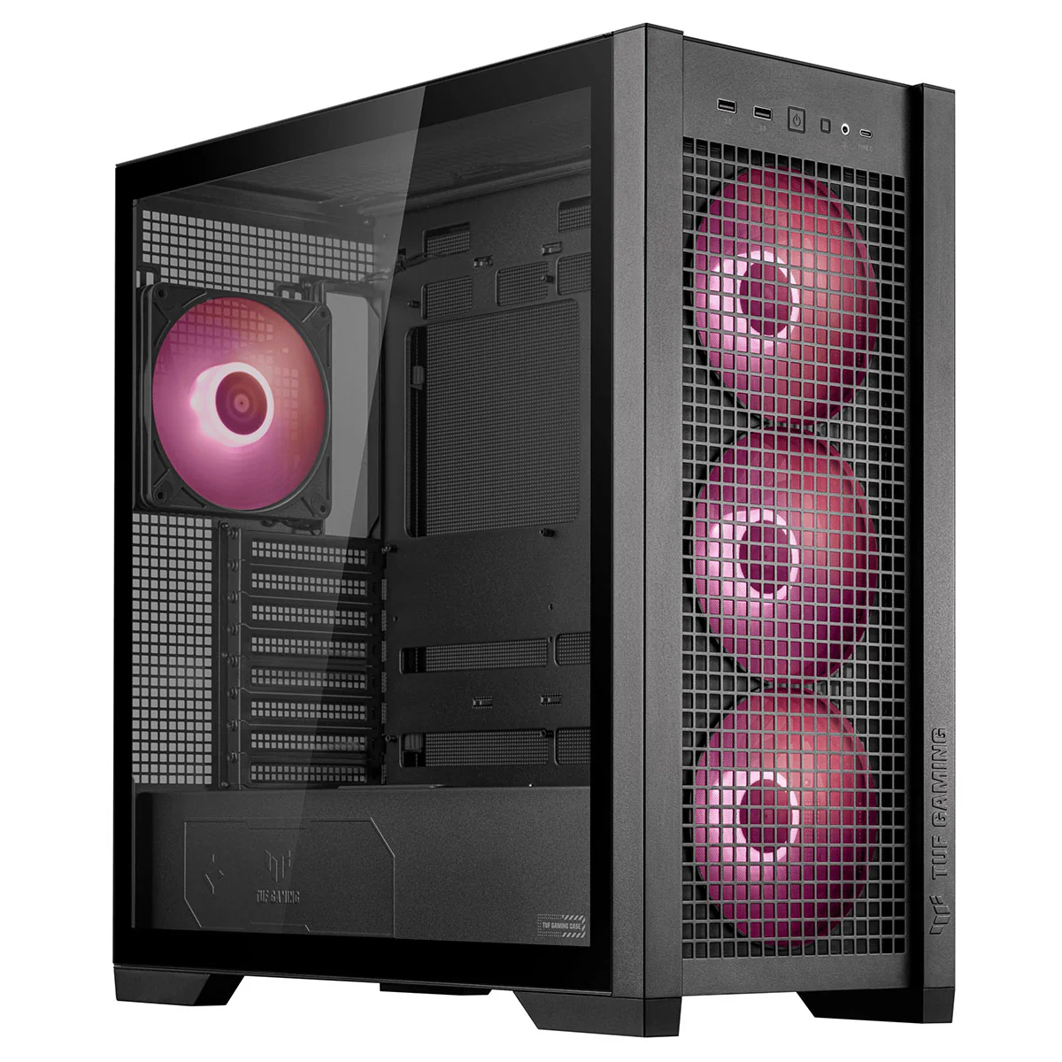 Asus TUF Gaming GT302 ARGB Fans Gaming Case (Black, White) - Image 2