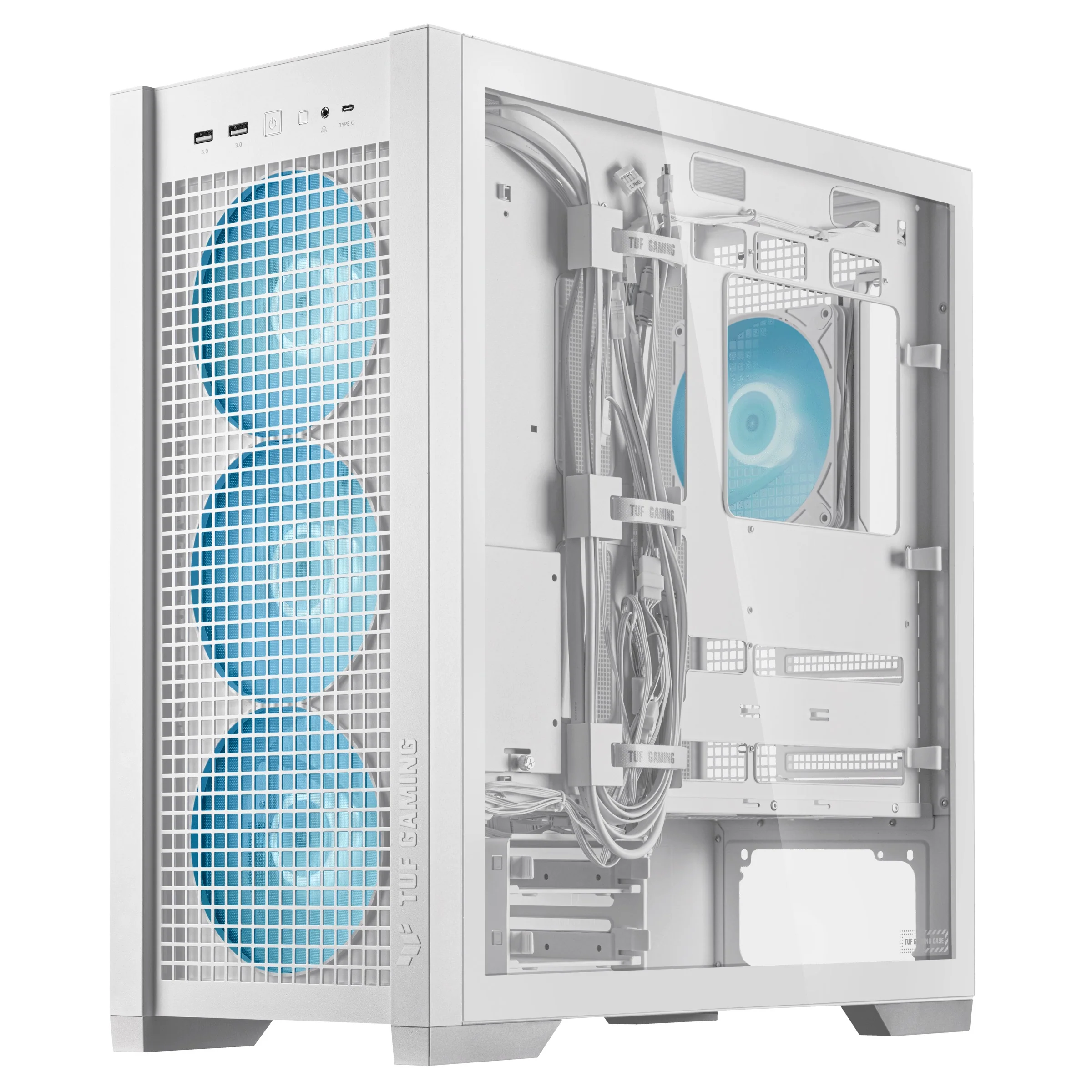 Asus TUF Gaming GT302 ARGB Fans Gaming Case (Black, White) - Image 28